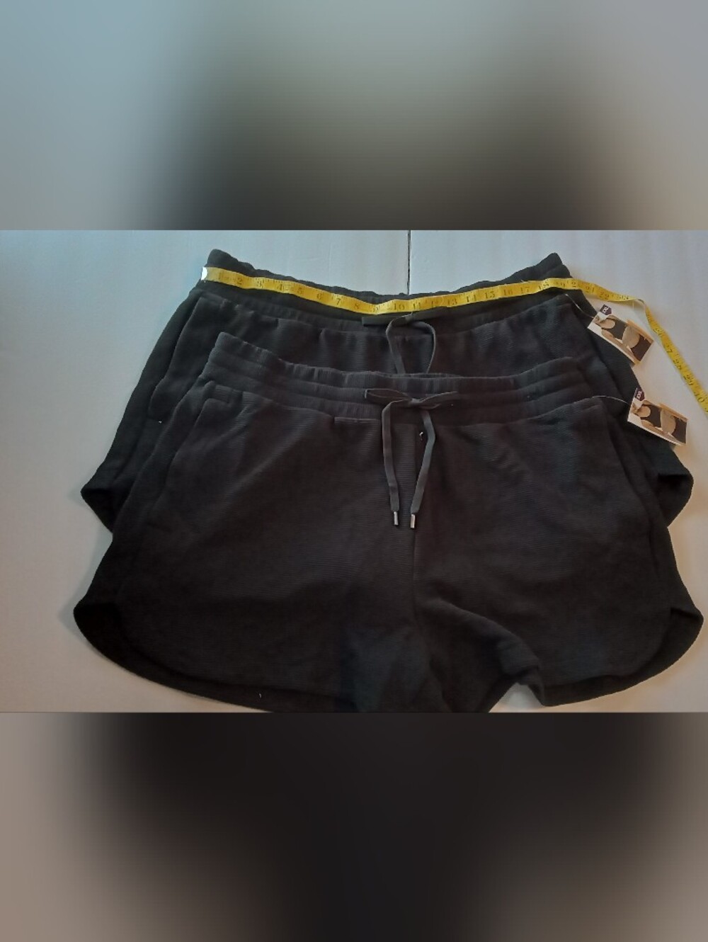 Avia Black Athletic Drawstring Shorts
